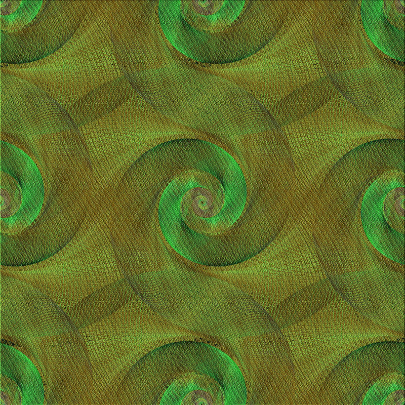 Tapis vert en laine, Carré 4 pi