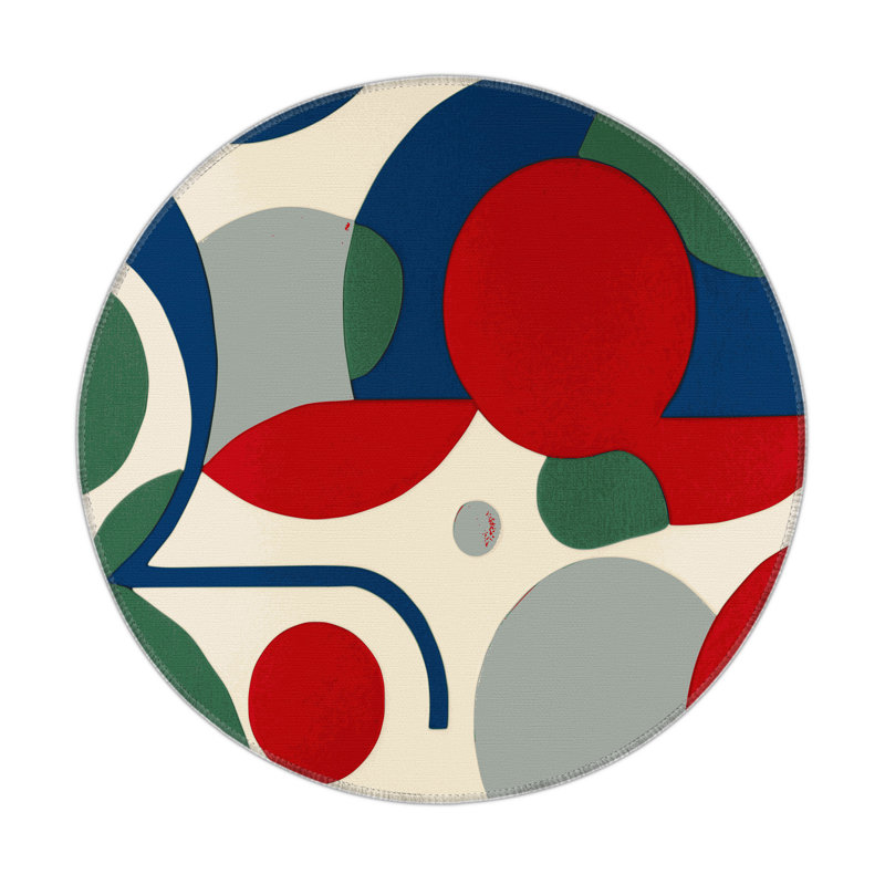 Funky Jive Indoor And Outdoor Area Rug, Round 5'