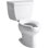 Wellworth Classic Two-Piece Elongated 1.6 GPF Toilet with Pressure Lite Flushing Technology, Left-Hand Trip Lever and Antimicrobial Finish, Less Seat