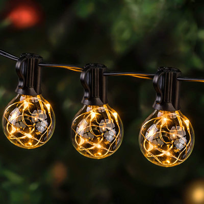 Quntis Indoor 33 - Bulb 11.3'' Plug-in Globe String Light