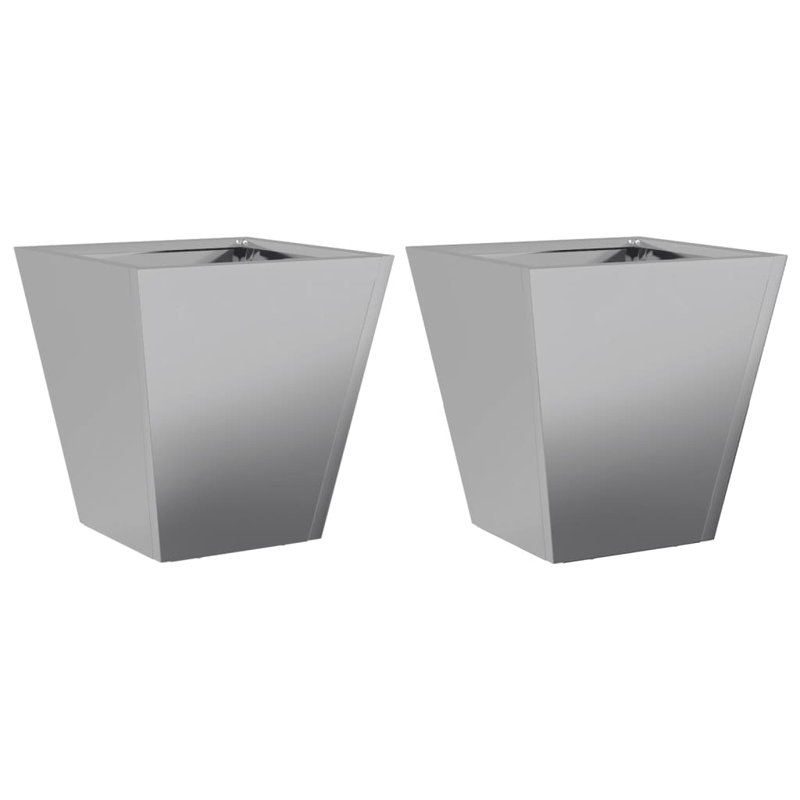 Raice Planter Box, Galvanised Steel, 30cm H x 30cm W x 30cm D