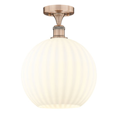 Edison - Adriao - 1 Light Semi-Flush Mount - Adriao Shade