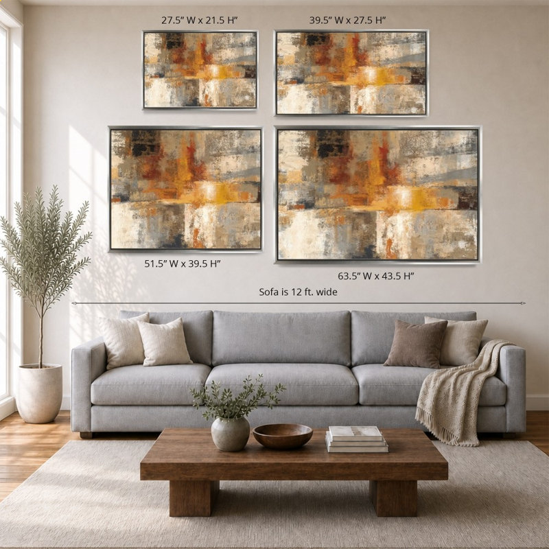 «Silver and Amber» par Silvia Vassileva - impression sur toile, H 28 po x l 40 po, Argent