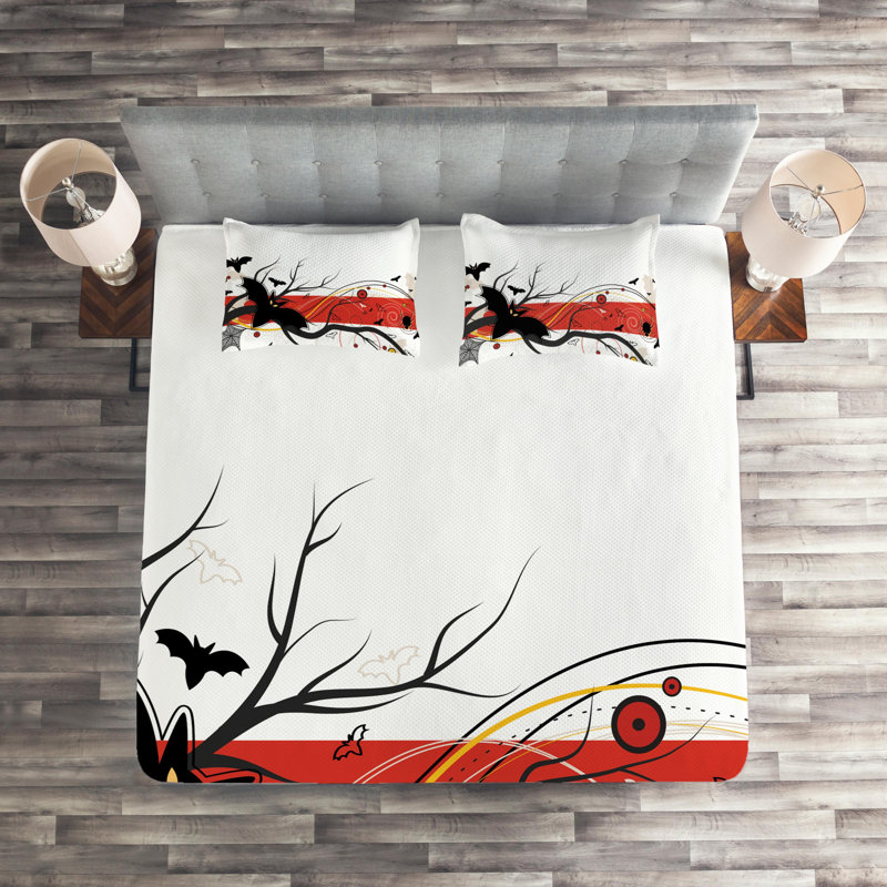 Halloween Farmhouse / Country Polyester Coverlet