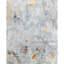 Monarch Hand Knotted Abstract Area Rug in Silver And Gold-1405468605