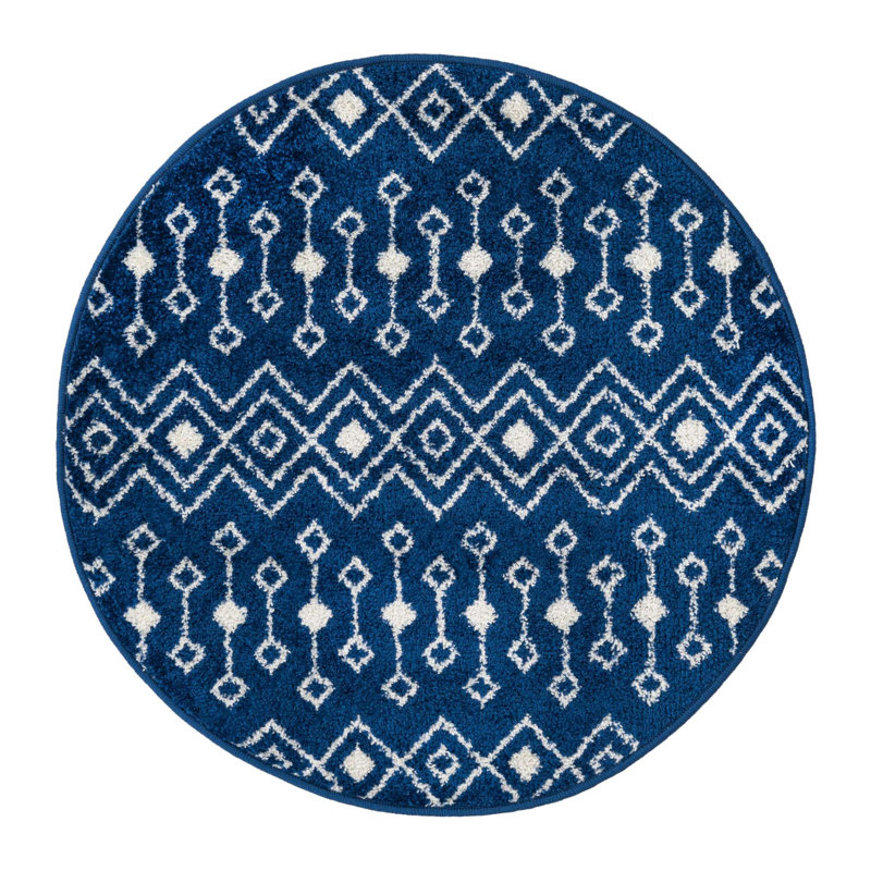 Somerville Geometric Indoor Rug, Round 3'1"