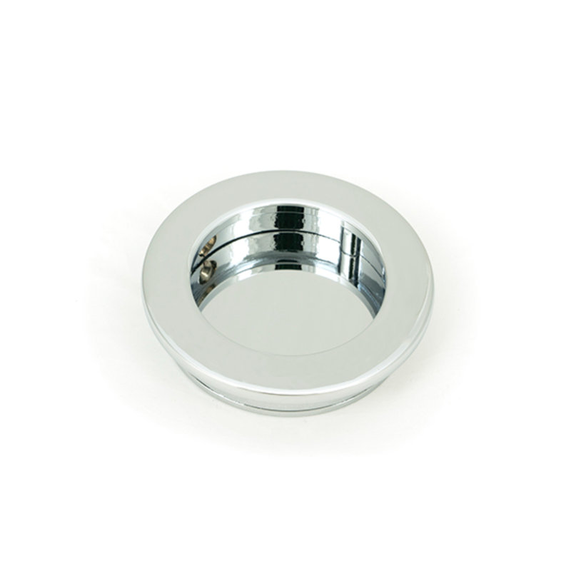 Polished Nickel 60Mm Plain Round Pull, 4 cm, Polished Chrome