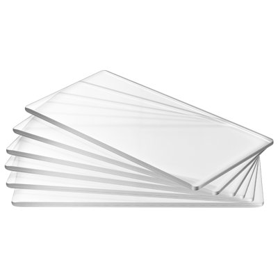 Cutting Plates, 6.69 x 3.15 x 0.1 in, Clear Polycarbonate Material, Die Cut Pads Compatible with the Die Cutting and Embossing Machine KM-1830, for Scrapbooking and Card Making