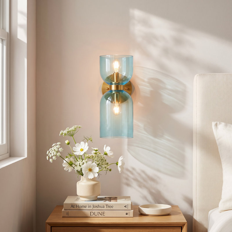 Oregon Metal Armed Sconce, Blue