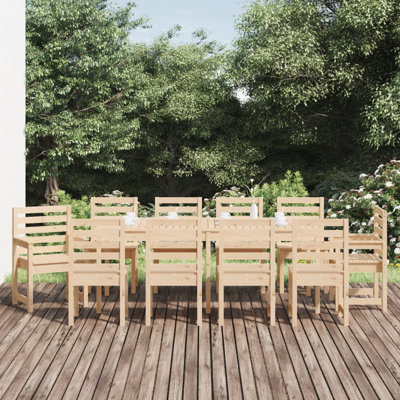 Campbelltown Rectangular 11 - Piece 10 - Person Outdoor Table Set