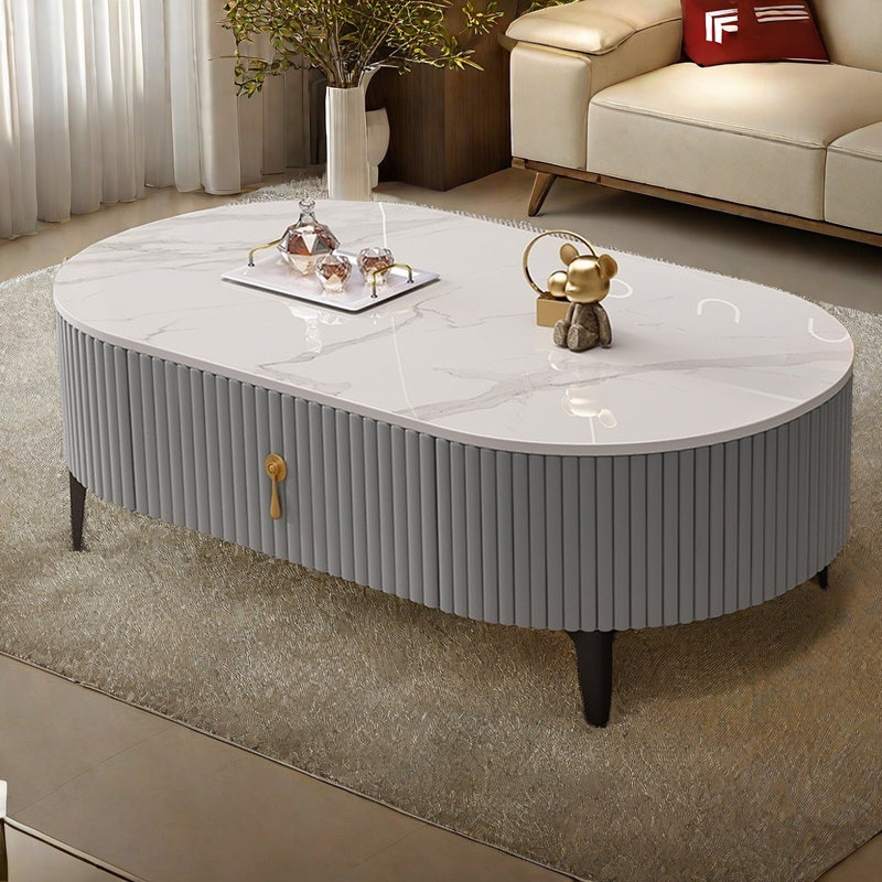 Oval modern simple style coffee table