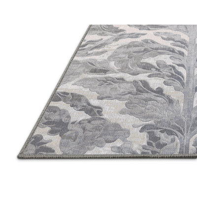 Machine Washable Gray Area Rug