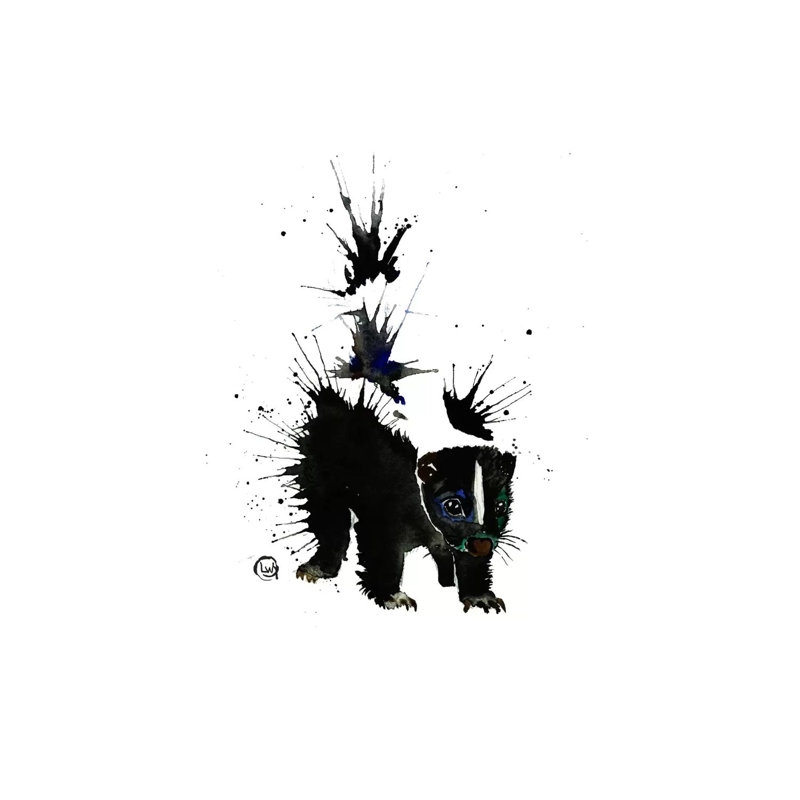 Ink Blot by Lisa Whitehouse - Wrapped Canvas Print, 20.32 cm H x 30.48 cm W