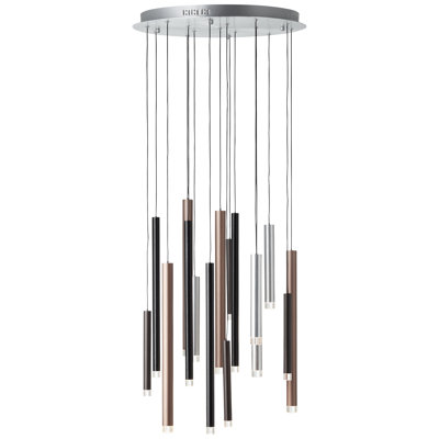 Macdougal 16 - Light Silver LED Cluster Pendant