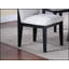 Chaises de salle à manger en tissu blanc à texture douce et douillette avec support ergonomique et dossier rembourré pour une assise confortable