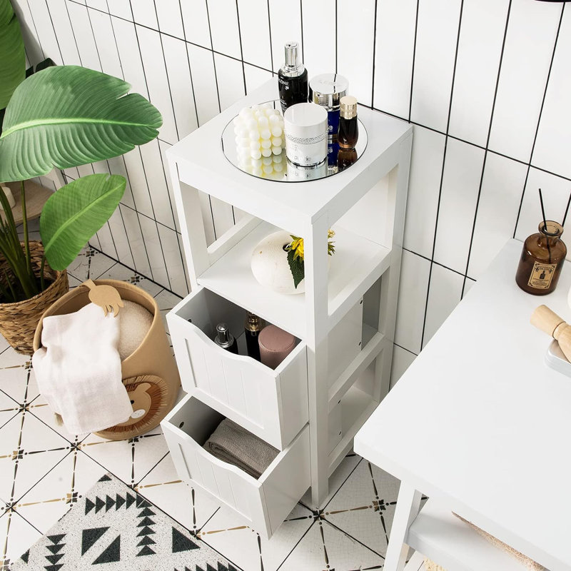 Armoire de salle de bain autoportante Dulwich, Blanc