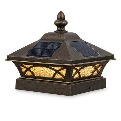 4x4 Coventry Solar Post Cap - Bronze