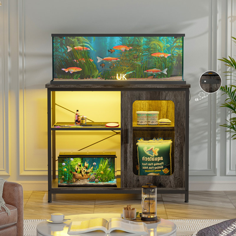 Réservoir d'aquarium 29 gallons Gentilucci, Chêne