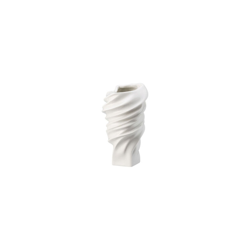 Miniature Porcelain China Table Vase, White