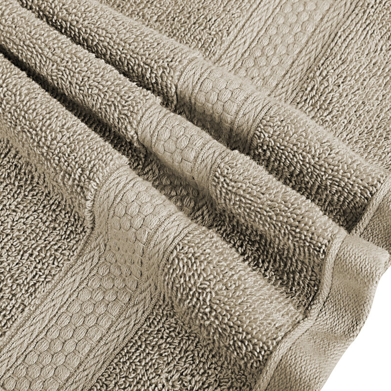 Navjoot - A1HC Premium Hand Towel Set Ultra Soft Quick Dry Soft Highly Absorbent Pack of 6, Plaza Taupe
