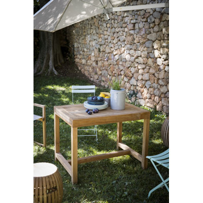 Chlesea Rectangular Teak Extendable Outdoor Dining Table , 39.37'' in. W 27.56'' in. D