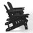 Outdoor Poly Adirondack Chair Set With Connecting Tray & Cup Holder-1226531867