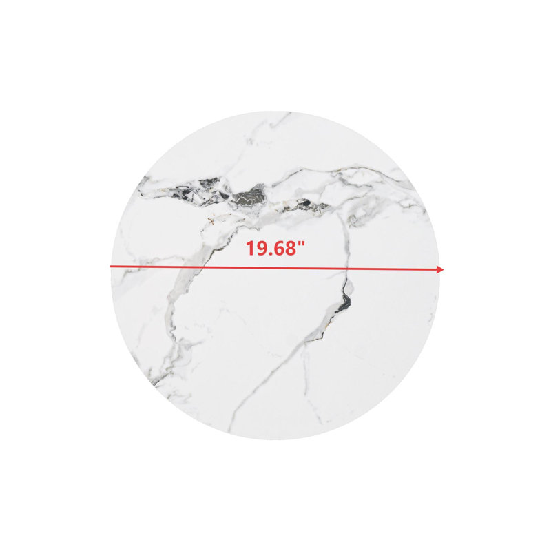 Alcorn Sintered Stone Lazy Susan, 0.47" H x 19.68" W x 19.68" D