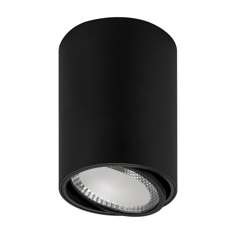 Thorin LED Flush Mount, Black, 12cm H x 9cm W x 9cm D