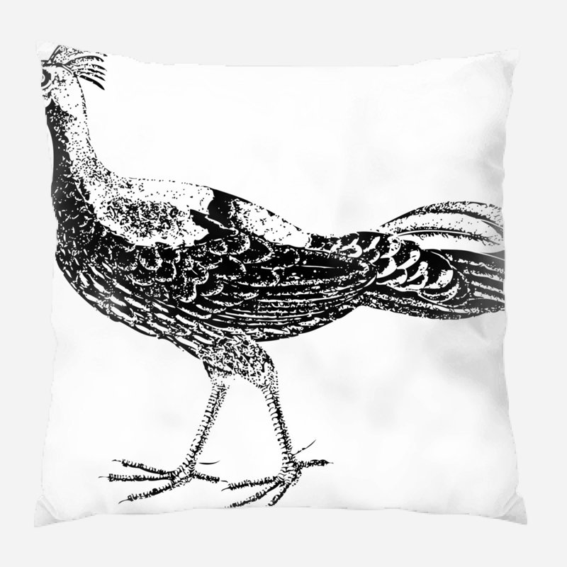 Coussin décoratif animal Aldana, Microsuède, Intérieur