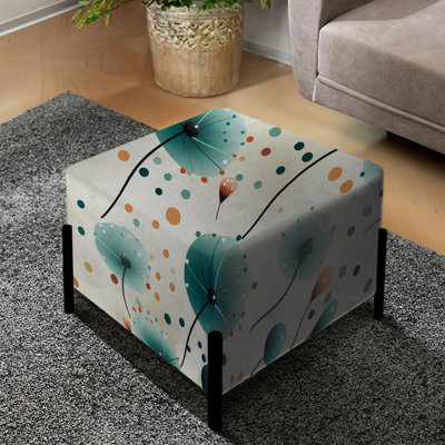 Dreams Polka Dots Pattern II - Polka Dots Square Ottoman
