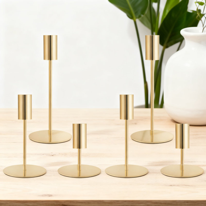 Porte-bougie French Taper, Doré, 15