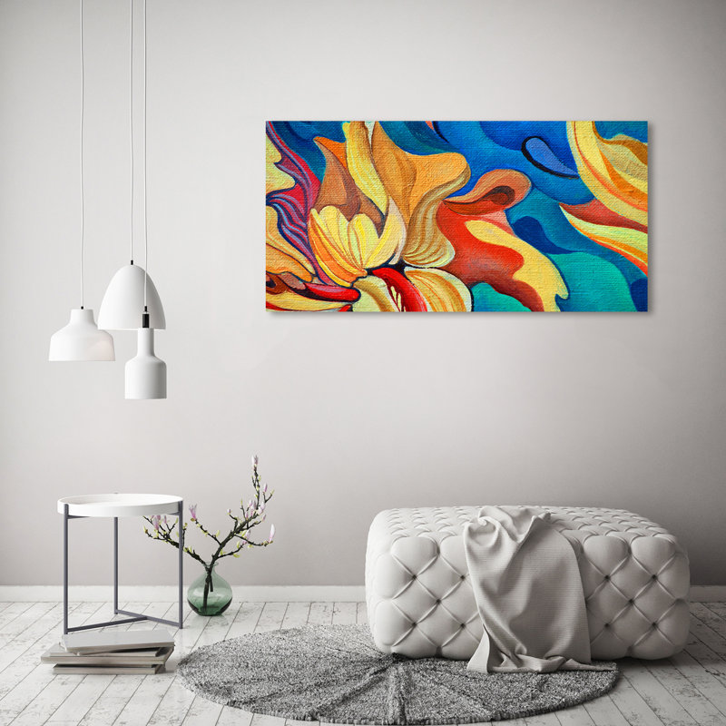 Abstract Flower - Wrapped Canvas Print