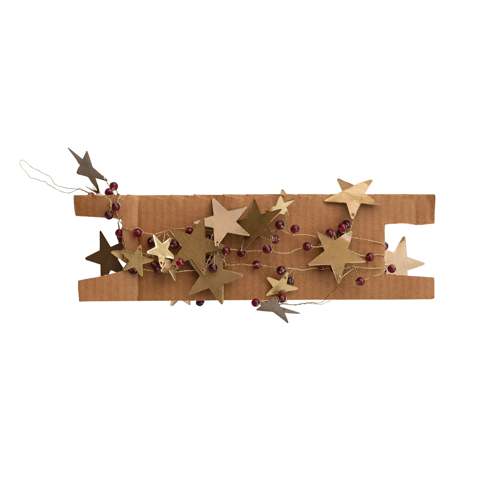 72" Metal Star and Bead Garland