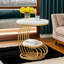 Table de bout ronde avec tablette de rangement à 2 niveaux, table d'appoint moderne pour le salon et la chambre à coucher-2056219011-2056219010