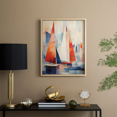 NAUTICAL Series CDxxxII, reproduction encadrée - bois massif