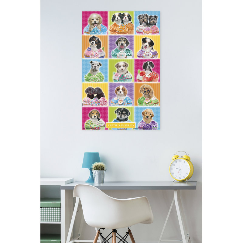 Impression sur papier chiot-petits gâteaux