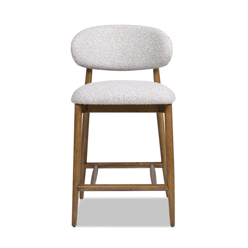 Gefjun Upholstered Counter Stool with Solid Wood Frame