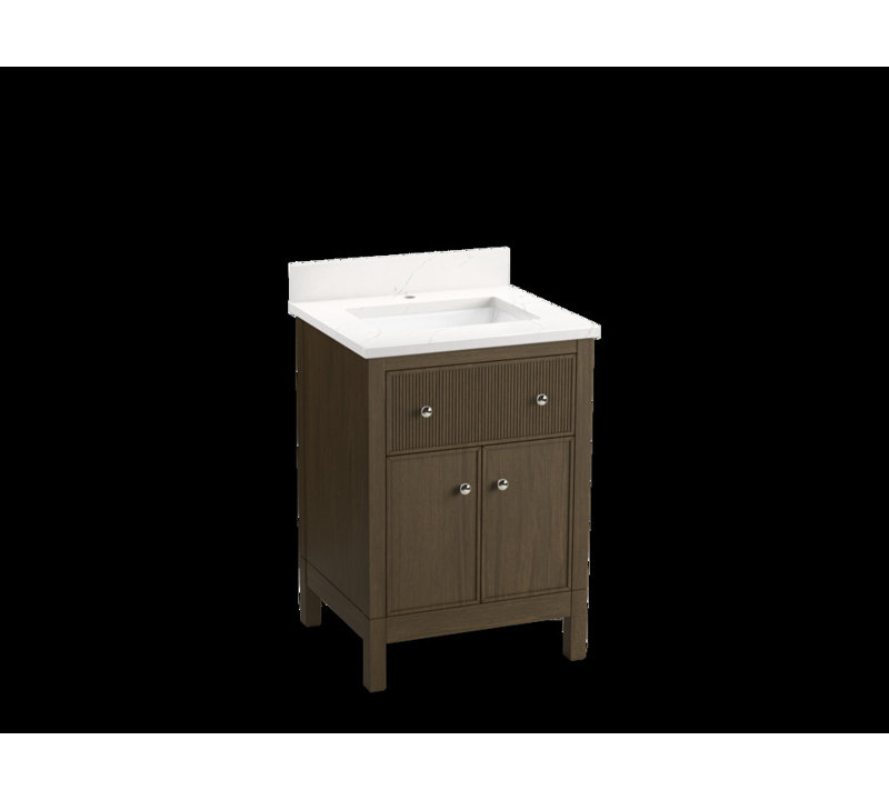 Meuble-lavabo avec lavabo et plateau en quartz Malin By Studio Mcgee, 24"