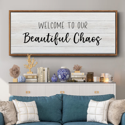 Beautiful Chaos- Framed Canvas