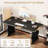 63" Large Executive Desk, Modern Computer Table Writing Desk for 1-2 Person