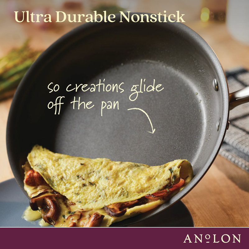 Anolon Advanced Home Hard Anodized Nonstick Frying Pan / Skillet, Brown, 10.25"