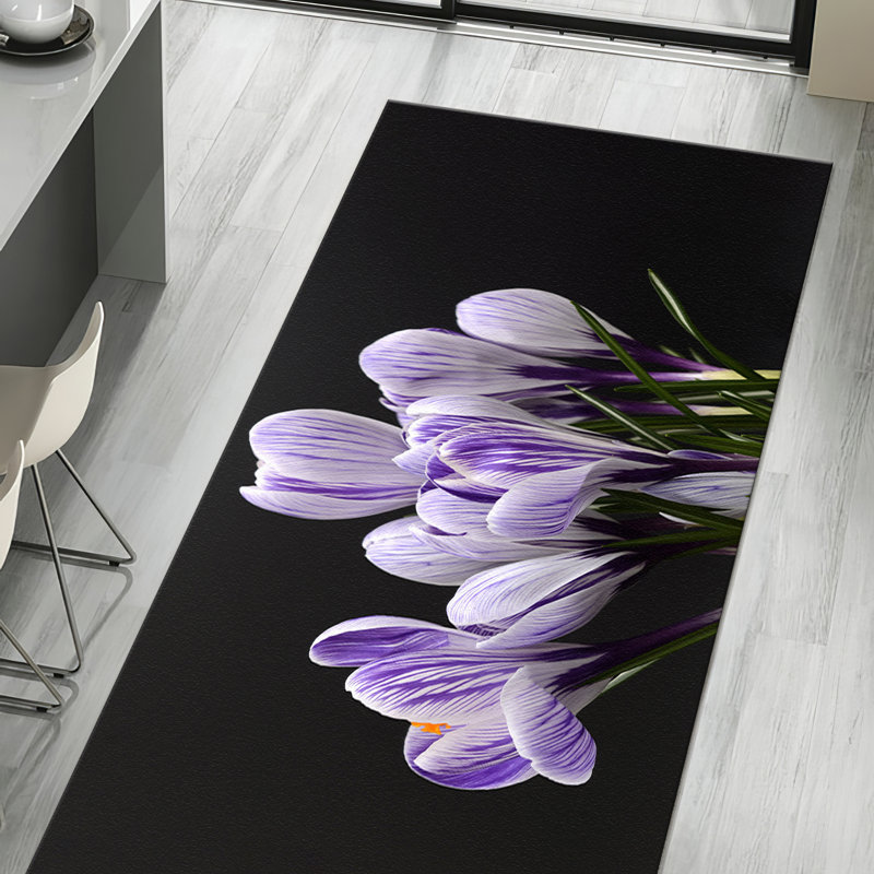 Exquisite Floral Pattern With Pile Soft Printed Rug Providing Comfort and Adding Elegance to Your Living Space