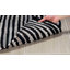 Tapis noir / multicolore en coton tissé à plat à la main Fales-1047302654