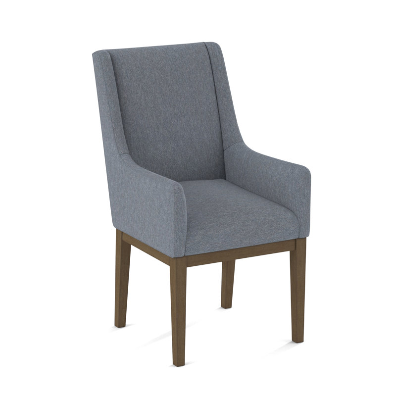Upholstered Arm Chair, Rumor Dymond Dust, Weathered Gray