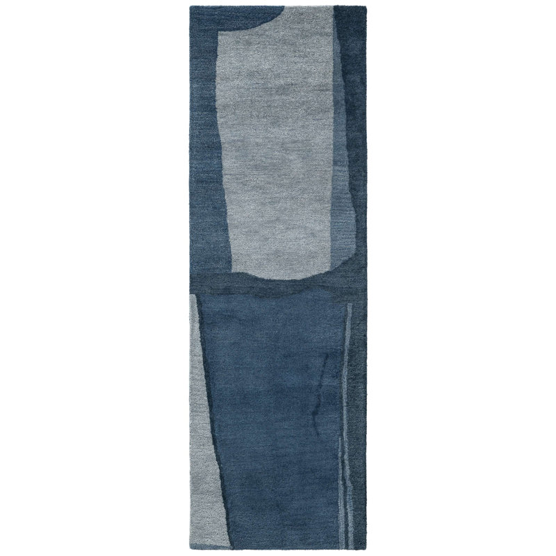 Tapis en laine touffeté à la main AllModern Shelby, Tapis de couloir 2 pi 6 po x 8 pi