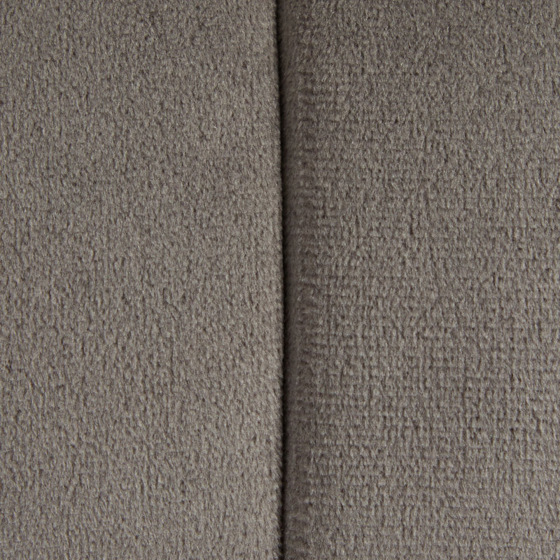 Round 24" Ottoman Velvet, Gray