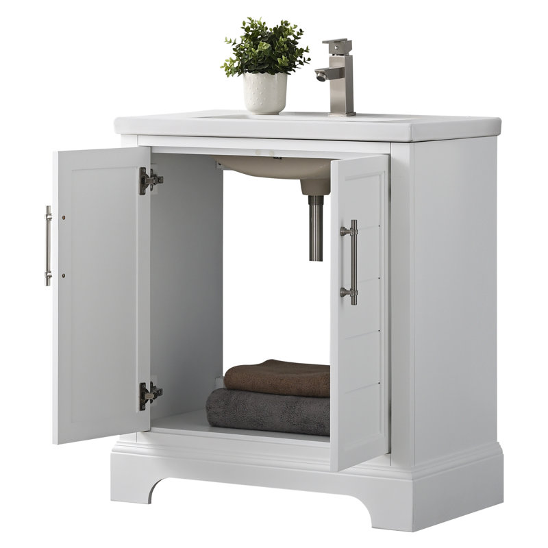 Ensemble de meuble-lavabo simple 30 po , Blanc