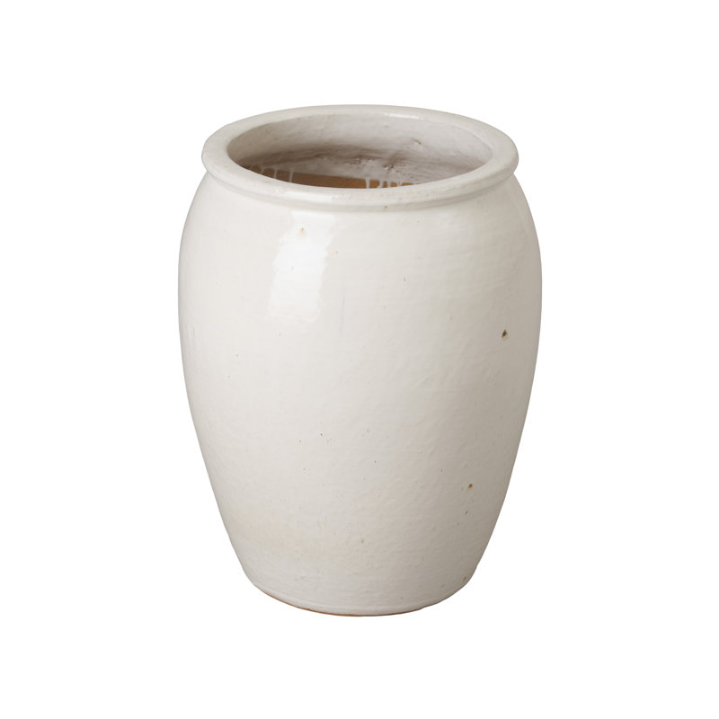 Evaleen Handmade Ceramic Pot Planter, 20" H x 15.5" W x 16" D