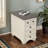 Sohani Vintage Elegance 2-Drawer Side Table,  Dark Wood Top - Perfect for Living Room, Bedroom, or Office Space