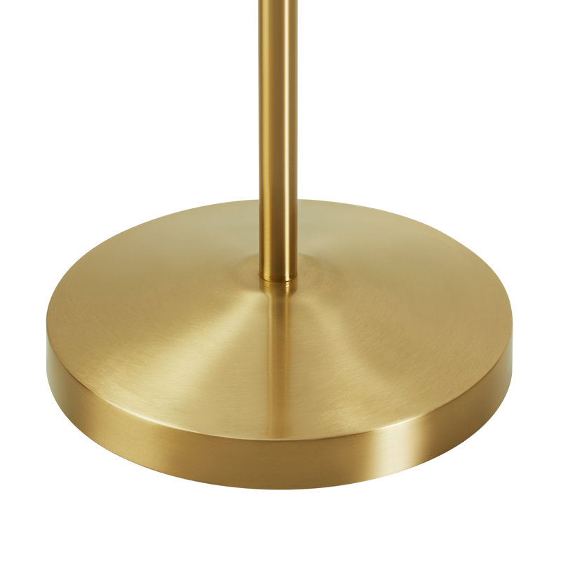 62'' Modern Standing Tall Arched/Arc Floor Lamp with adjustable Glass Shade and On/Off Foot Switch Gold Floor Lamp for Living Room